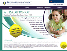 Tablet Screenshot of magellanacademies.com